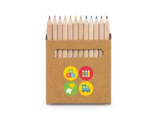 Caixa 12 mini lpis de cor