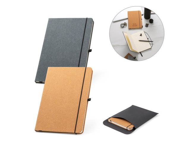 Caderno Couro Reciclado 140 x 210 mm