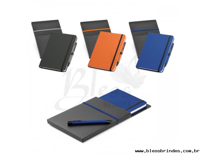 Kit Caderno e Esferogrfica 140x210 mm