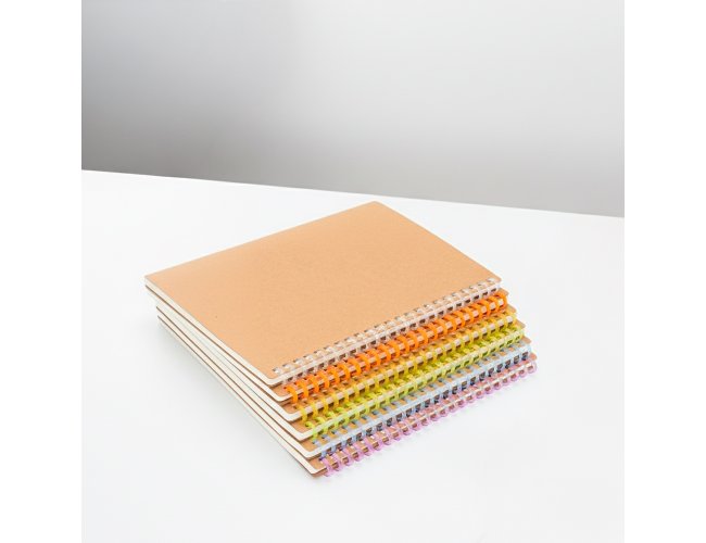 Caderno Kraft  A5 com pauta