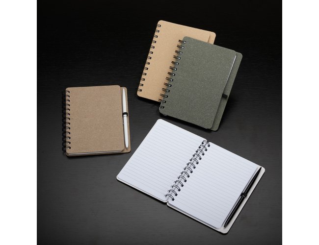Caderneta Kraft B6 com Porta Caneta