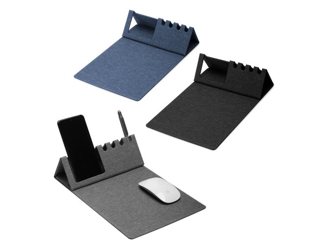 Mouse Pad com Suporte Celular e Canetas